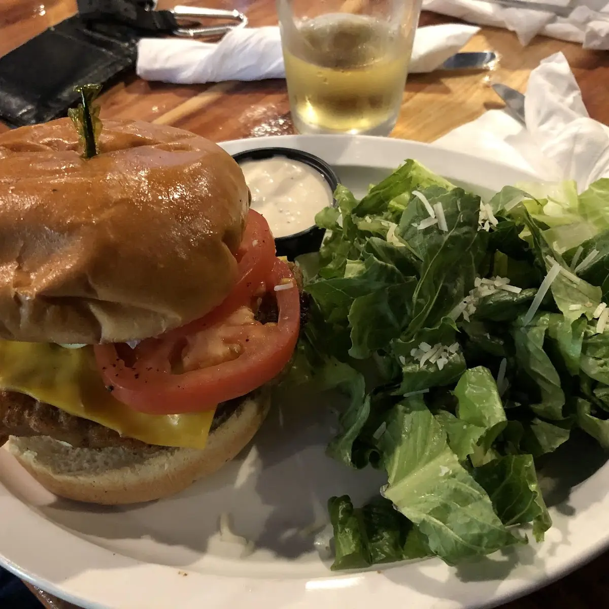 Fish Sandwich and Salad