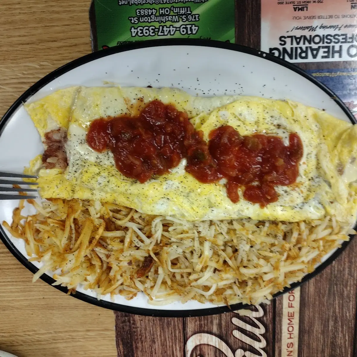 An Omelete and Hash Browns