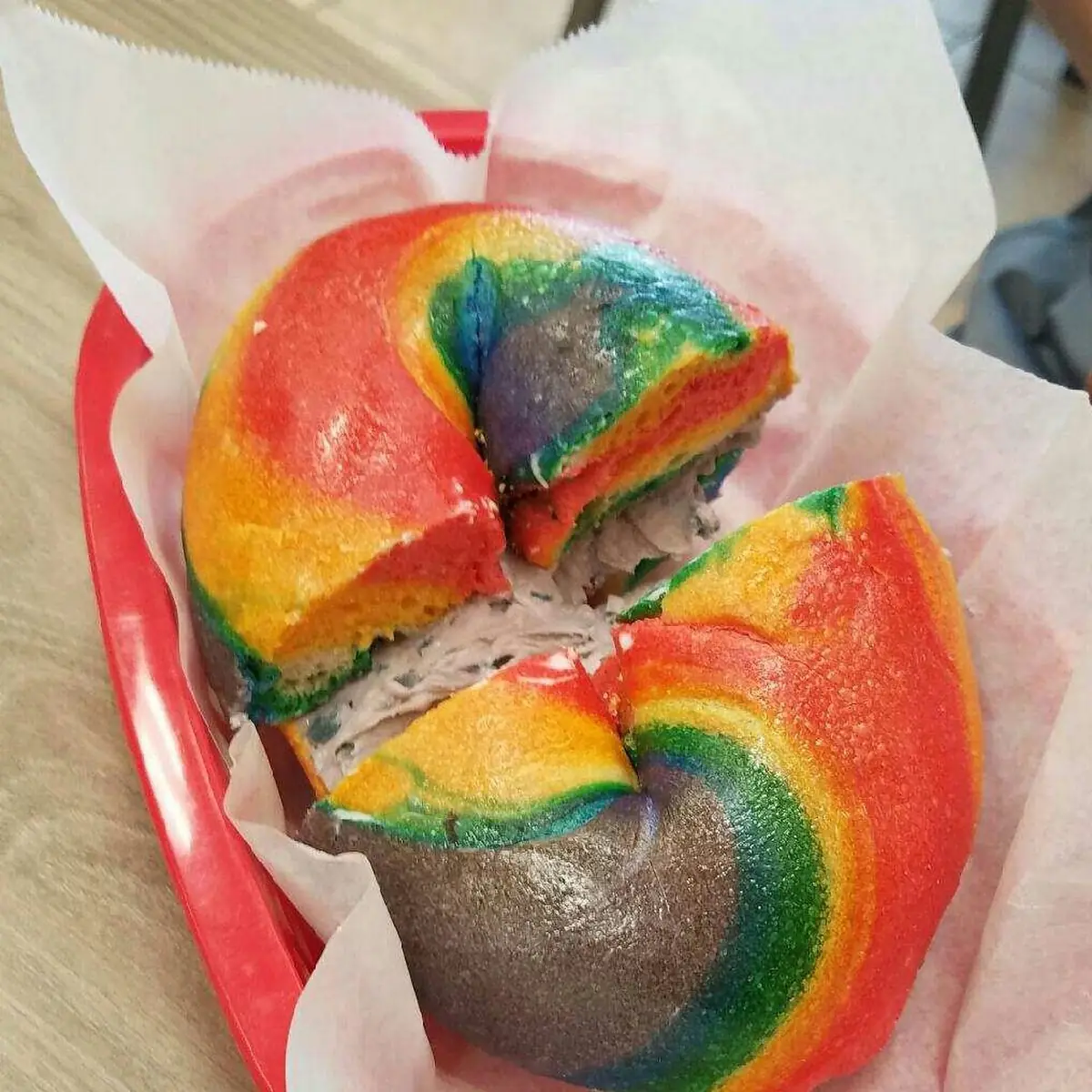 Rainbow Bagel