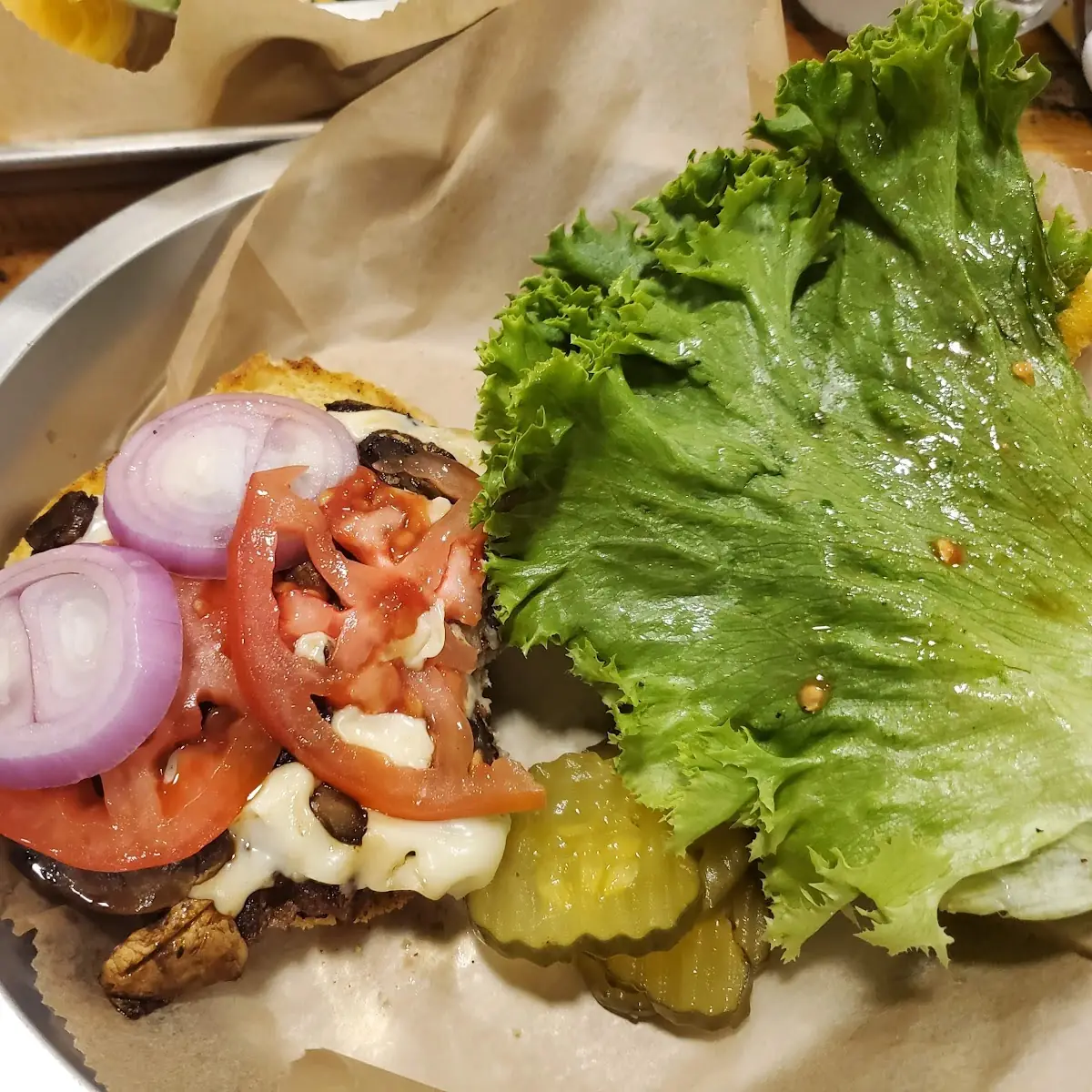 Mushroom Swiss Burger