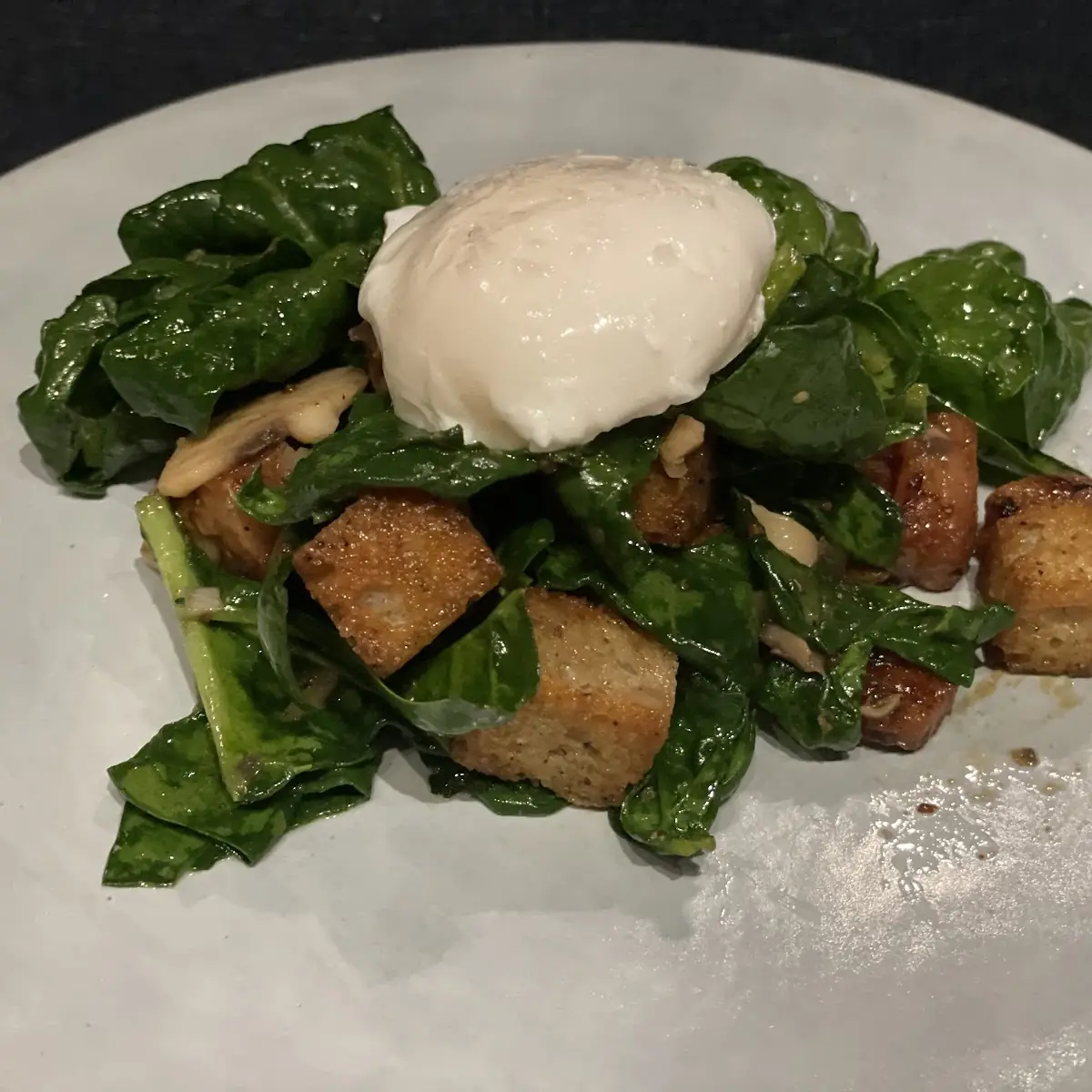 Warm Spinach Salad