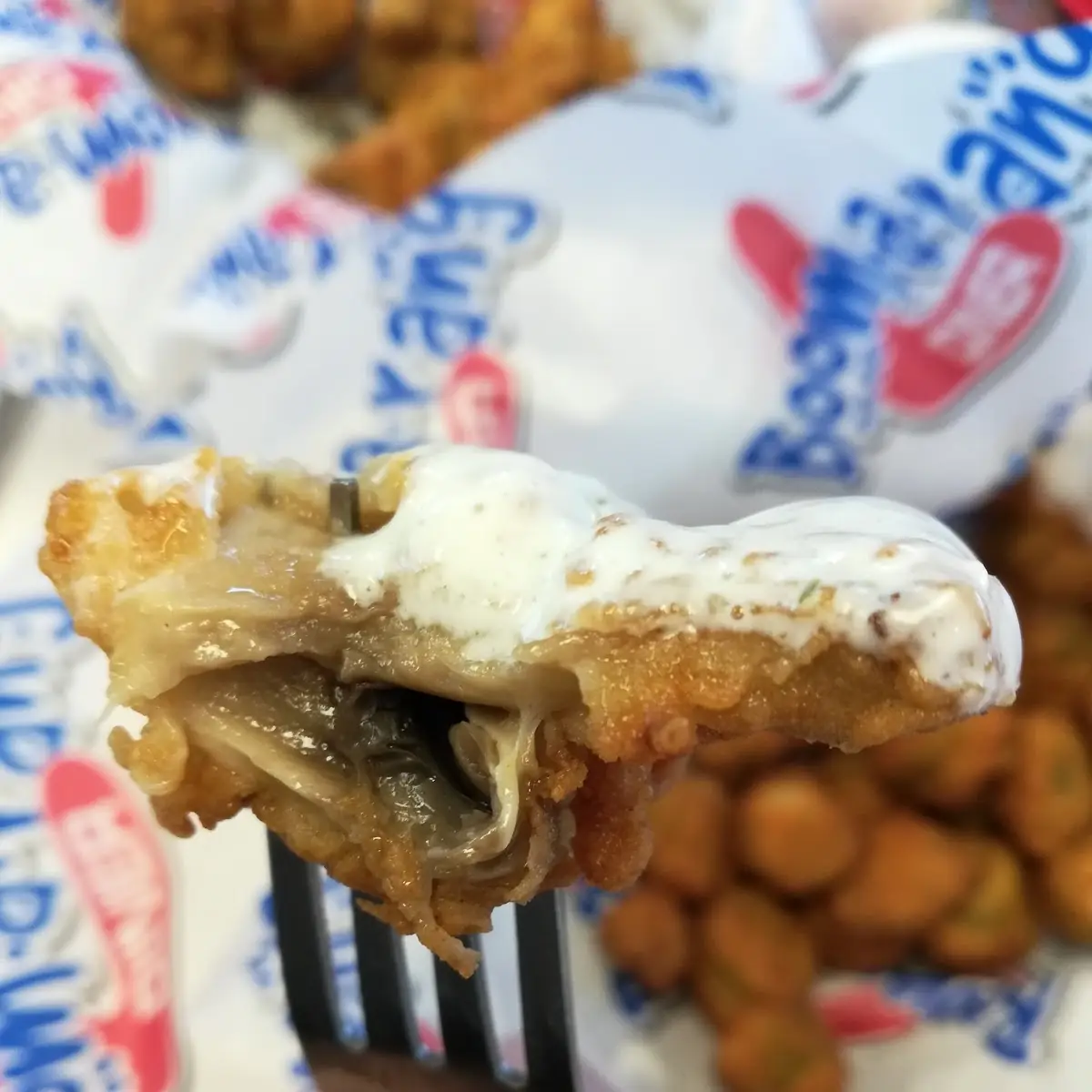 Fried Mushrooms with Ranch Dressing
