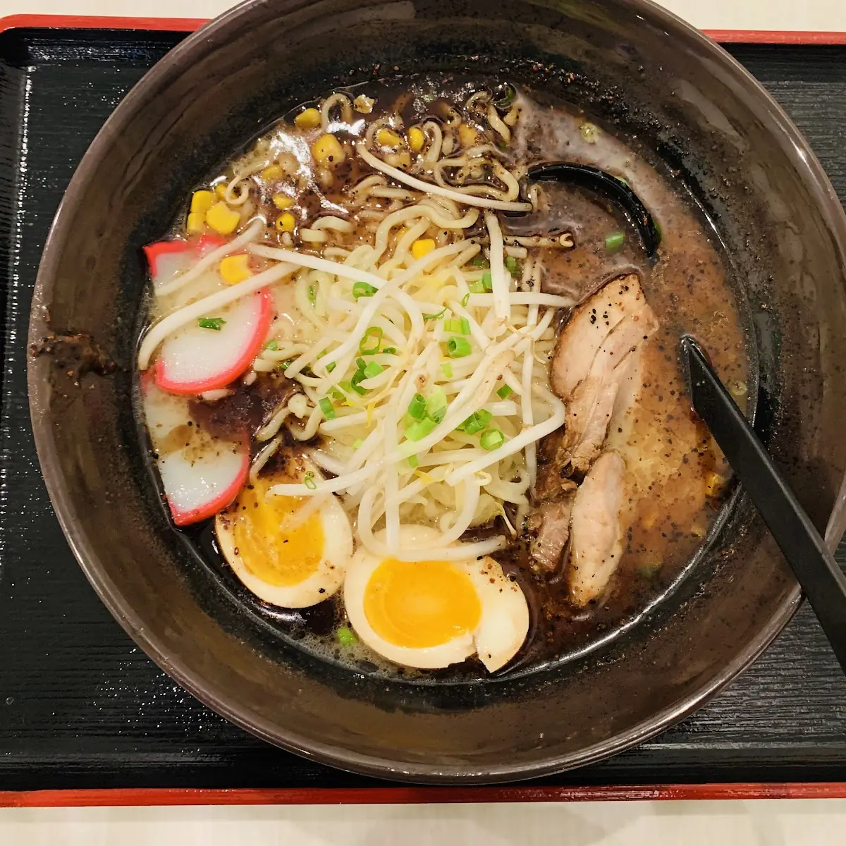 Black Garlic Oil Ramen with Pork