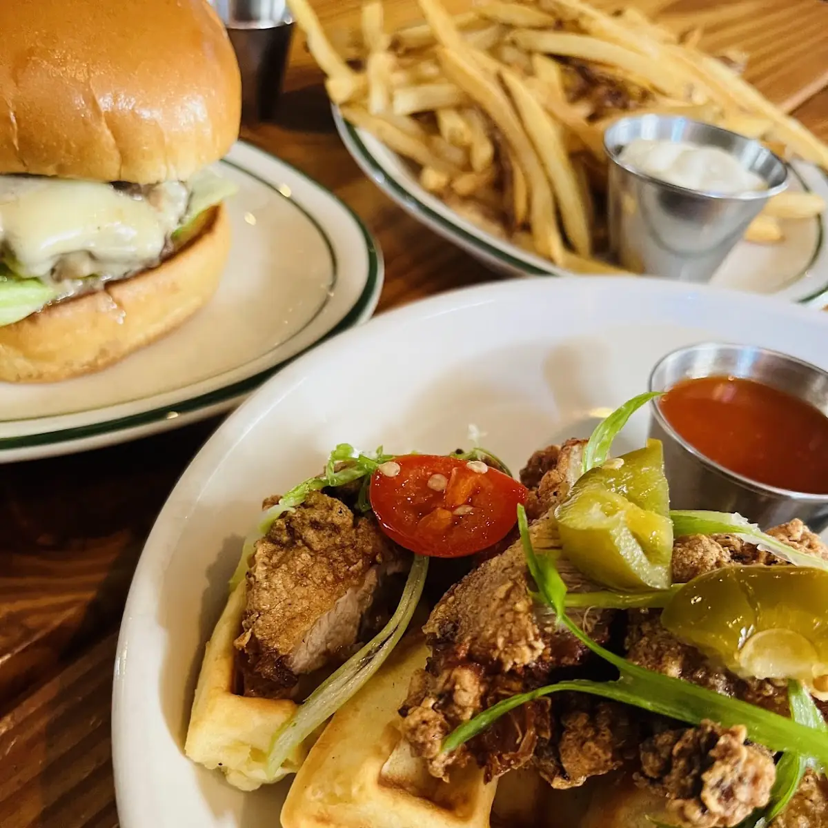 Fried Chicken & Waffle Pro Tap Burger