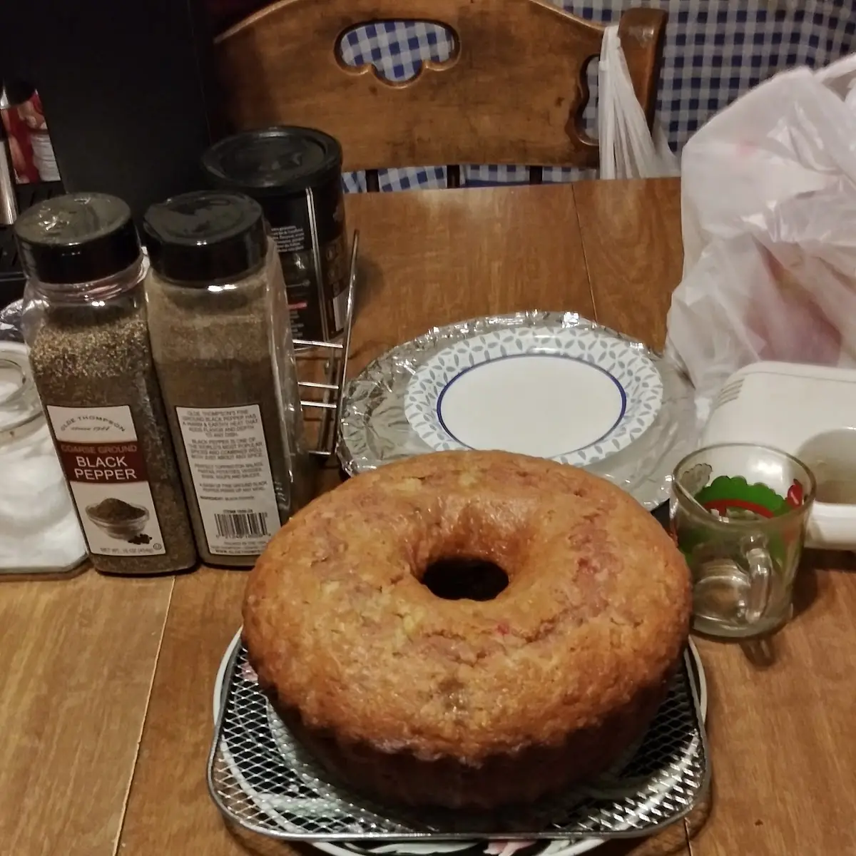 Banana Bread with Walnuts and Maraschino Cherries