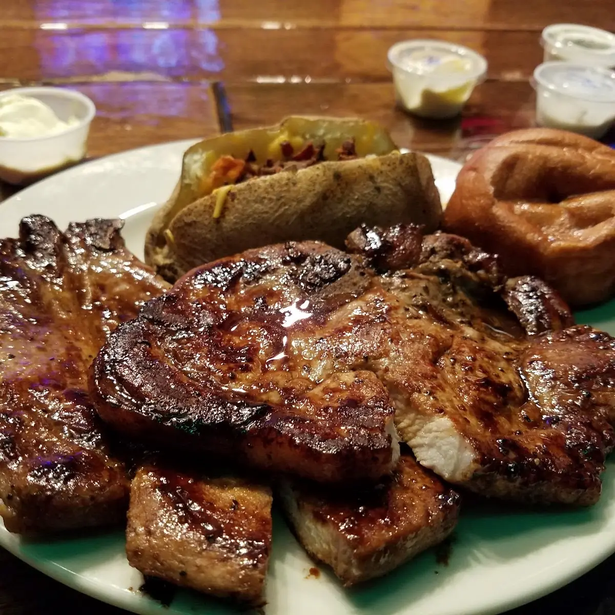 Pork Chop Dinner Grilled