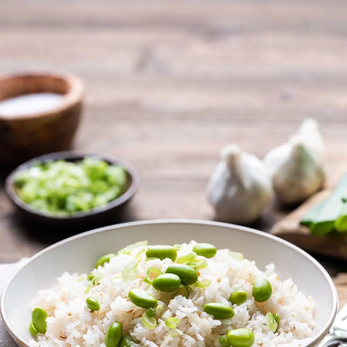 Edamame Garlic Fried Rice