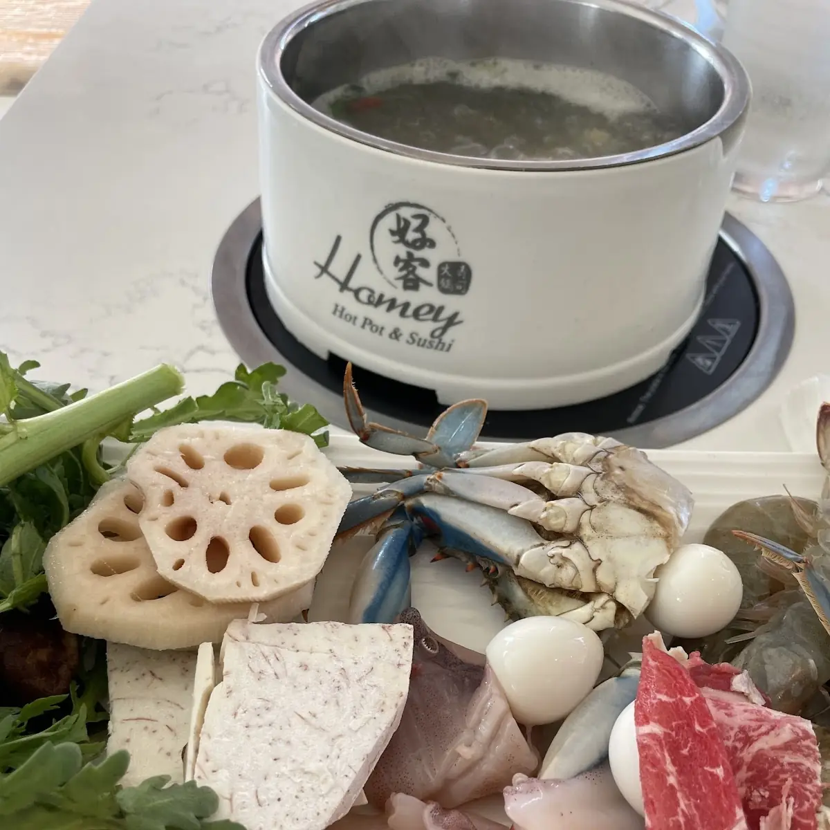 Seafood with Bean Curd Soup