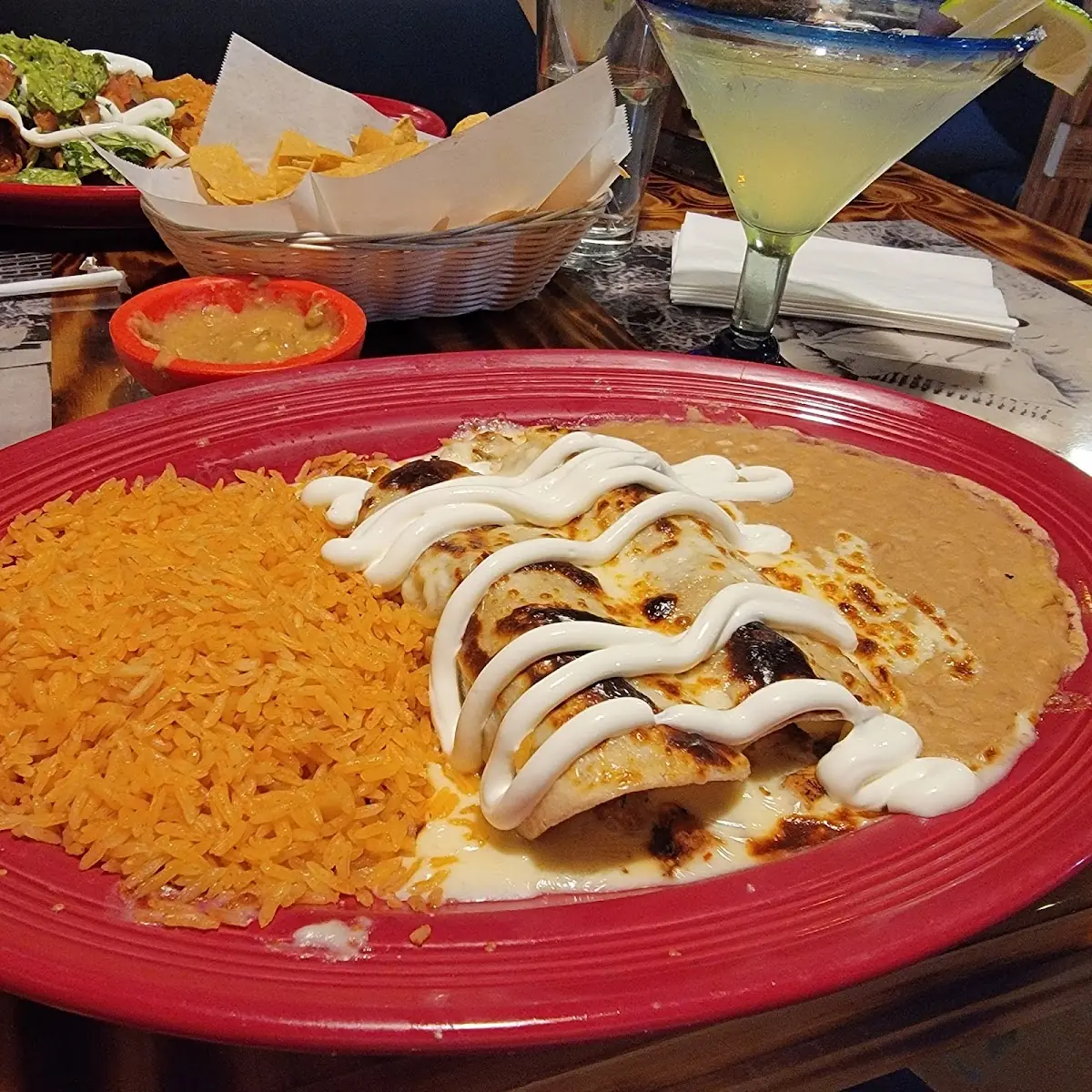 Creamy Chicken Enchiladas