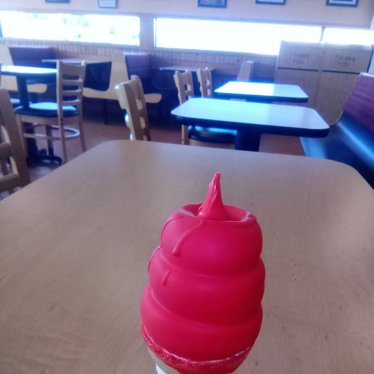 Cherry Dip Vanilla Cone