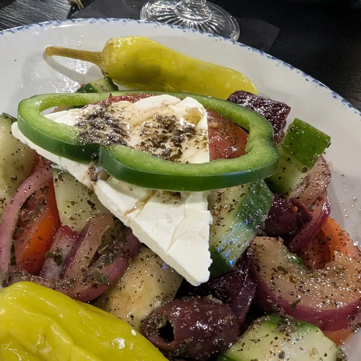 Greek Salad Small Doesn't Have Lettuce