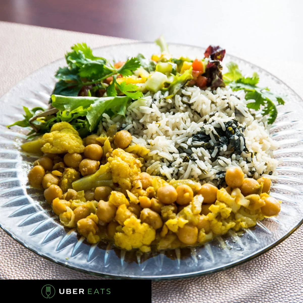 Curried Chick Peas with Cauliflower