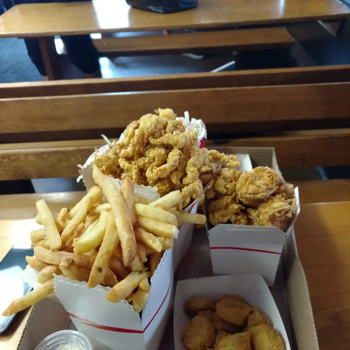 Fried Clams and Fried Shrimp