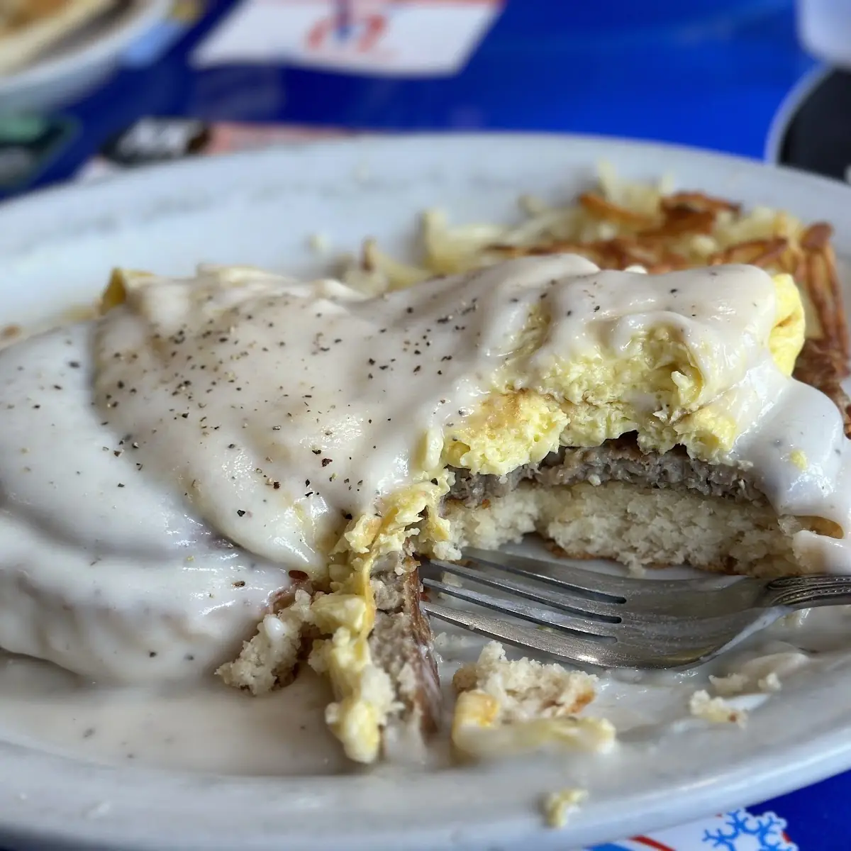Chicken Fried Steak & Eggs Florentine