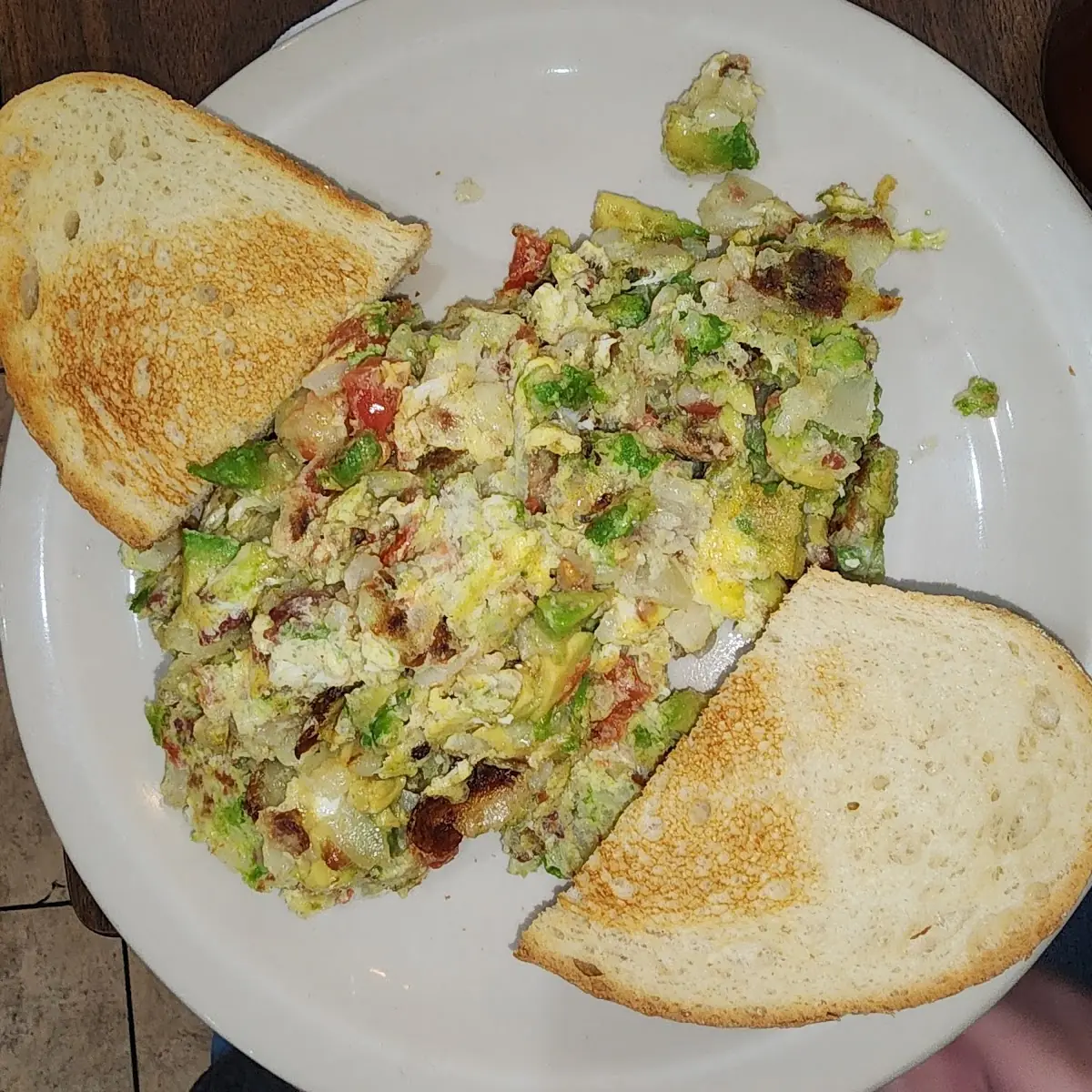 Scrambled Eggs Florentine