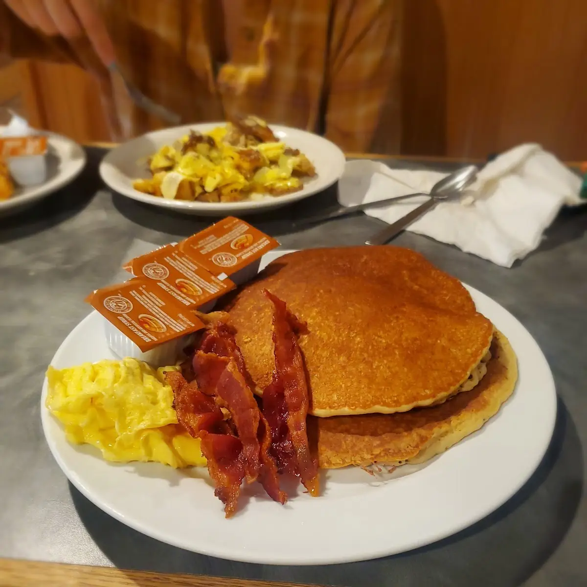 Eggs Country Ham Breakfast Taters and Biscuits