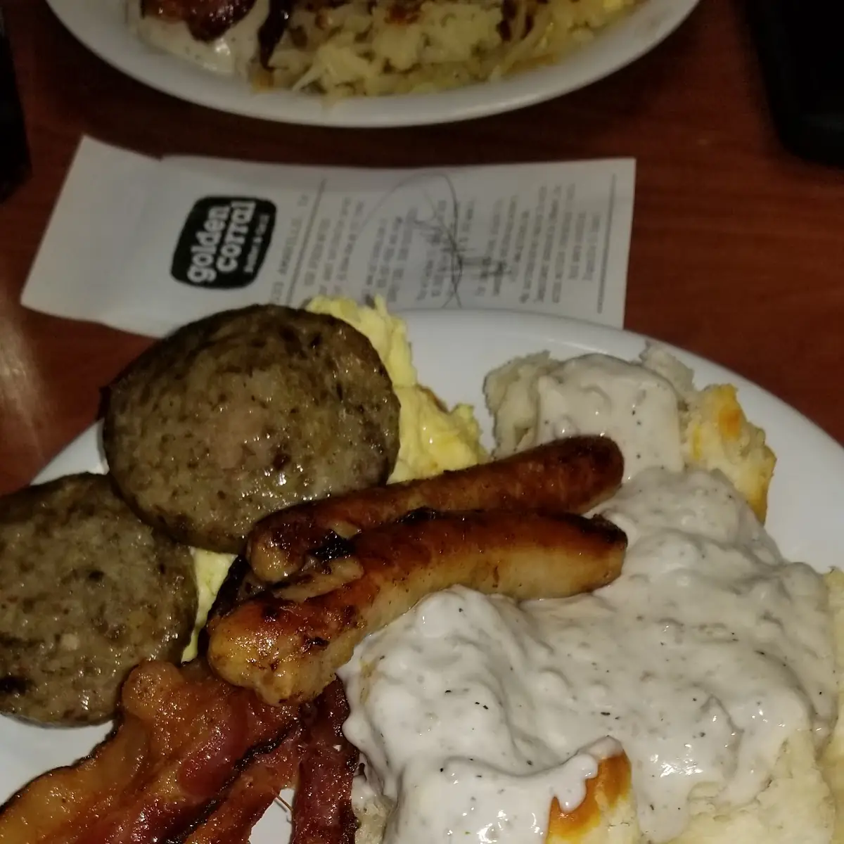 Sausage Biscuits Gravy and Bacon