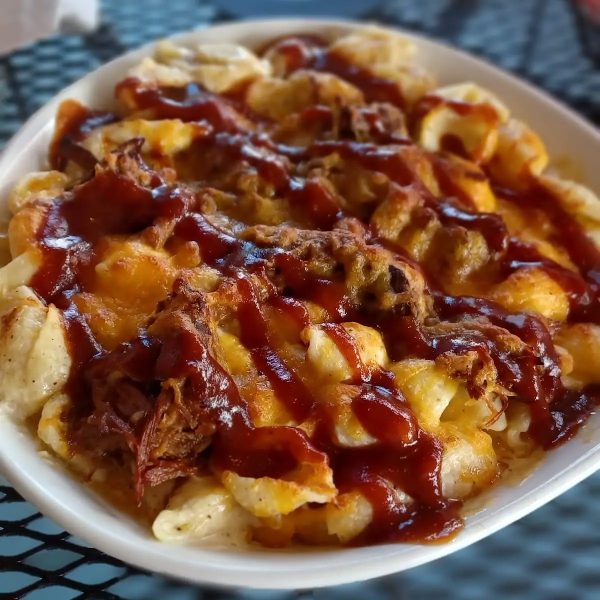 BBQ Pulled Pork Mac N Cheese