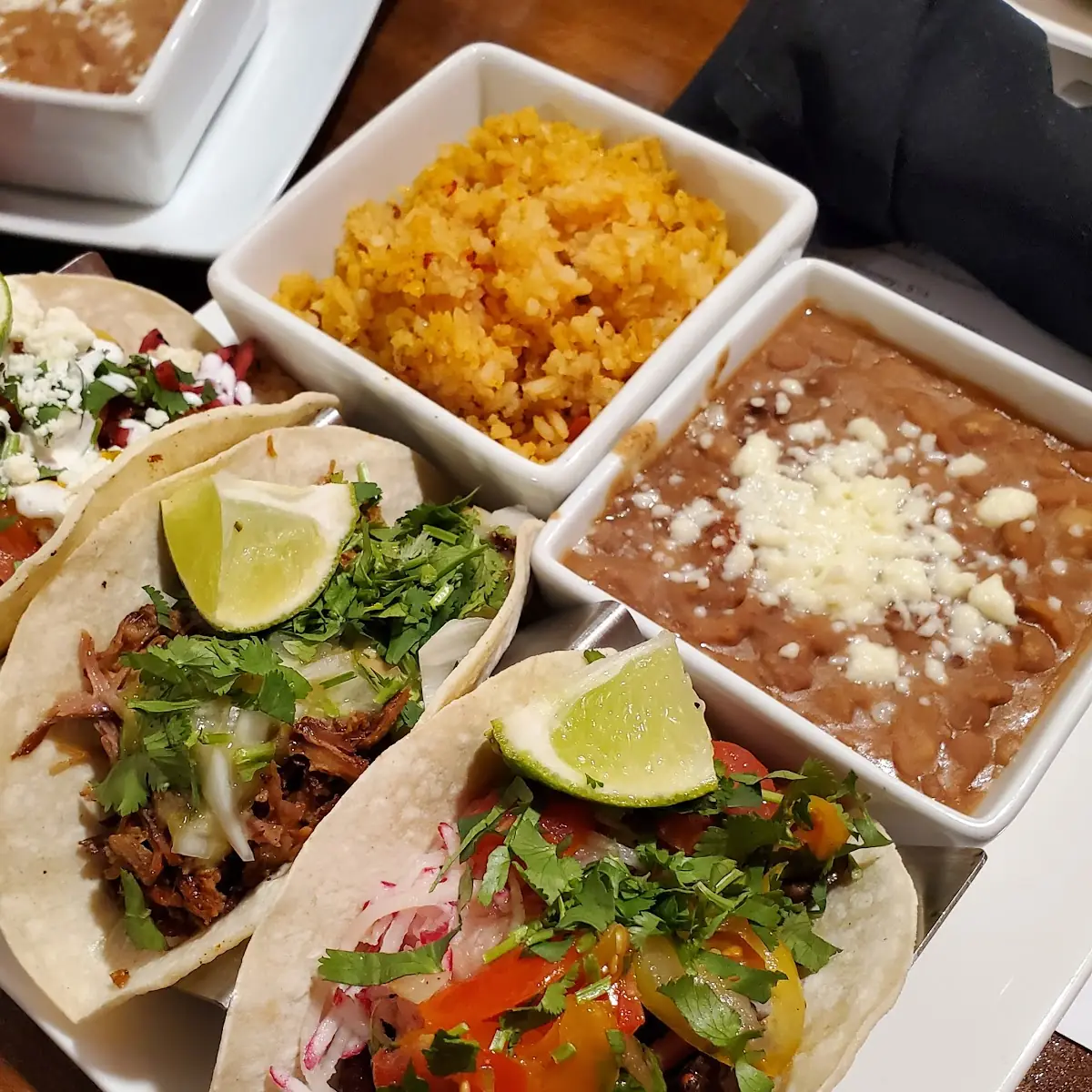 Shrimp Pork and Chicken Tacos