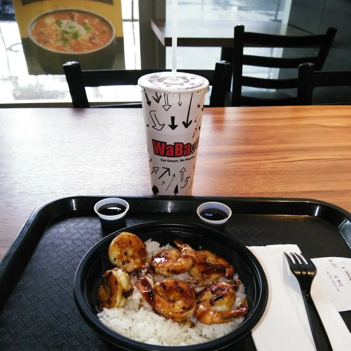 Shrimp on a Bed of White Rice