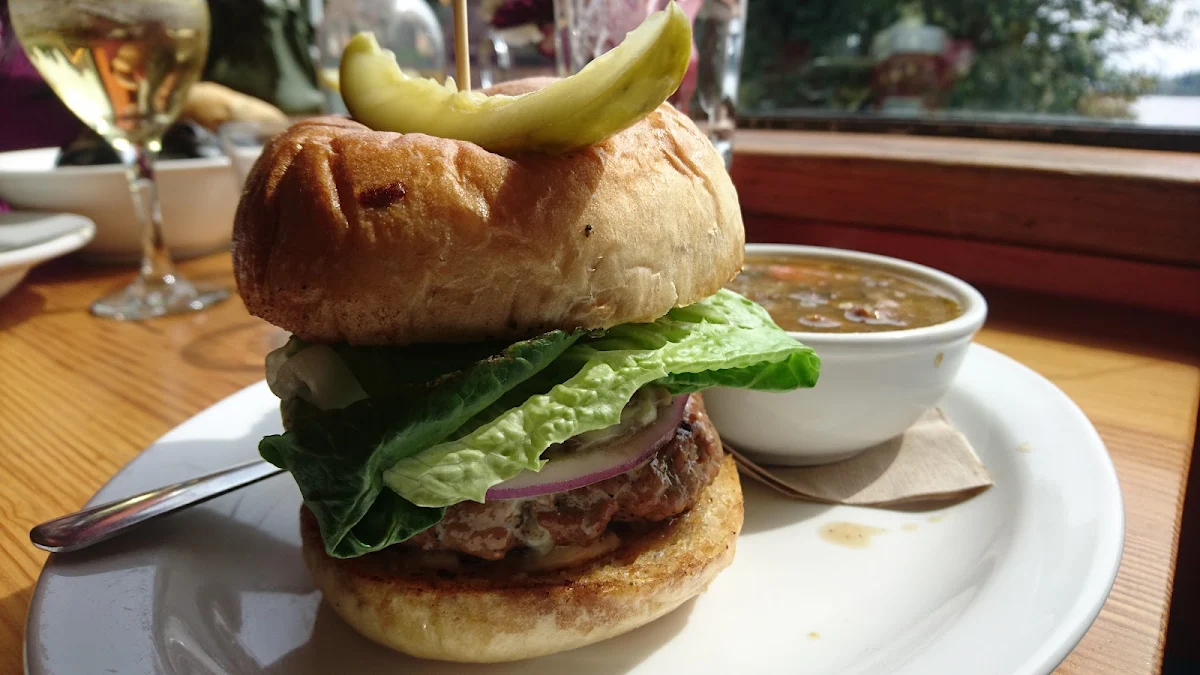 Lamb Burger with Blue Cheese