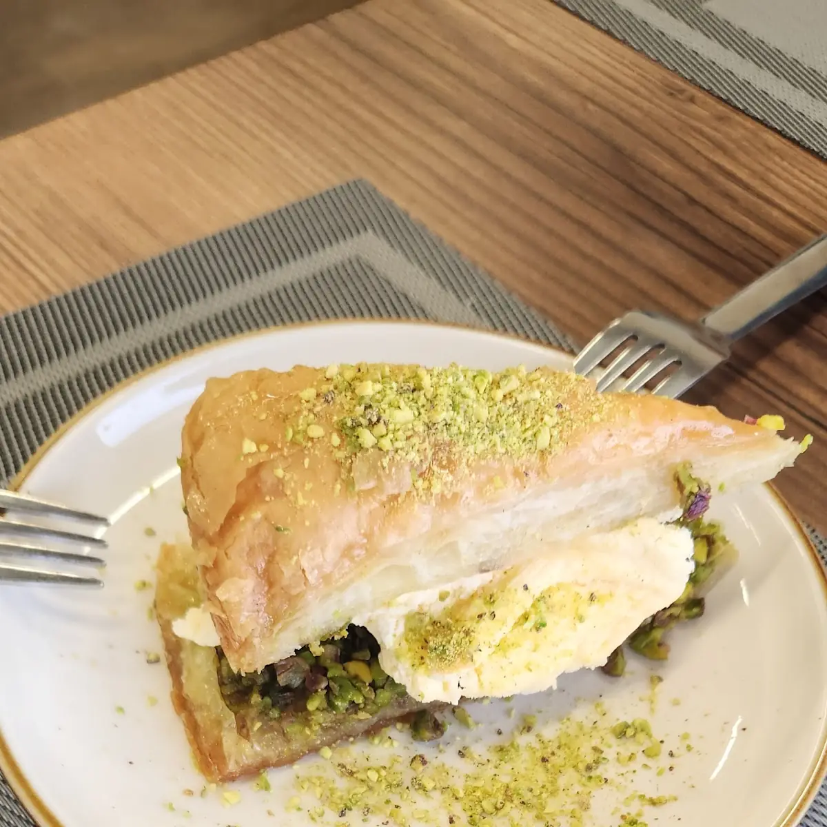 Pistachio Baklava Pastry Dessert