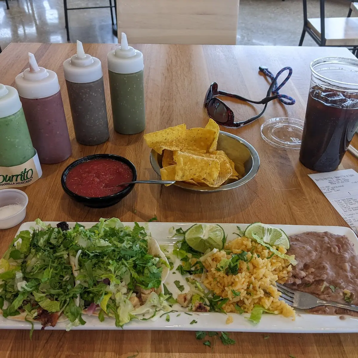 Chicken Tostada Plate