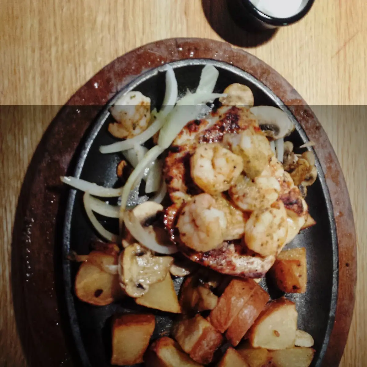 Bourbon Chicken and Shrimp
