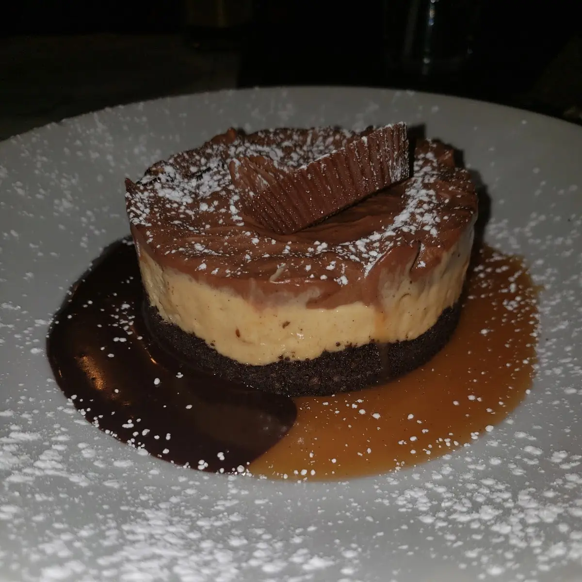 Chocolate Peanut Butter Mousse with Oregon Crust