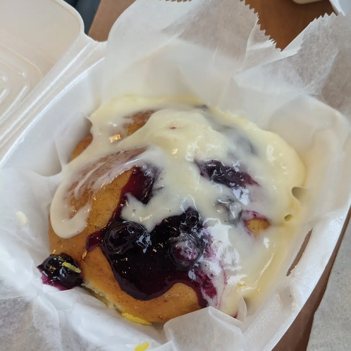 Blueberry Cinnamon Roll
