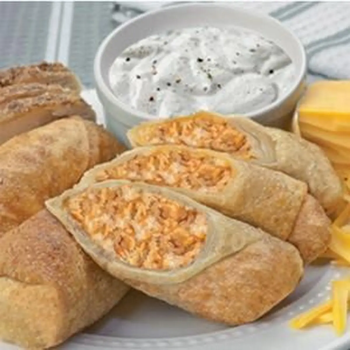 Buffalo Chicken Egg Rolls