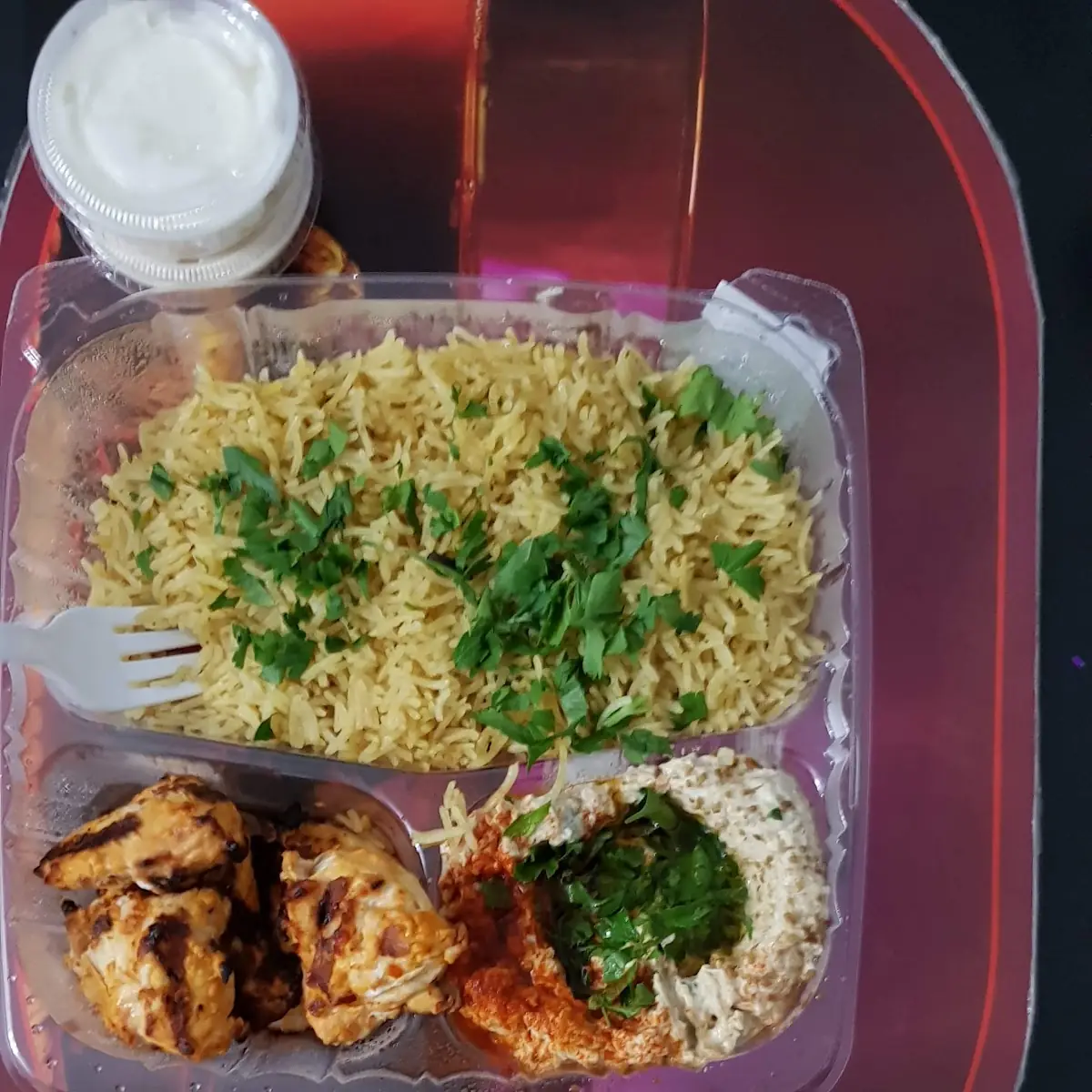 Chicken Kabab Combo with Baba Ghanouj