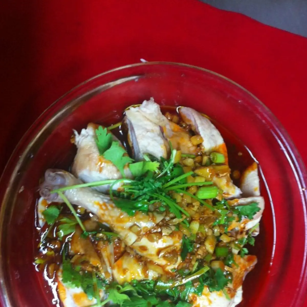 Steam Chicken with Chili