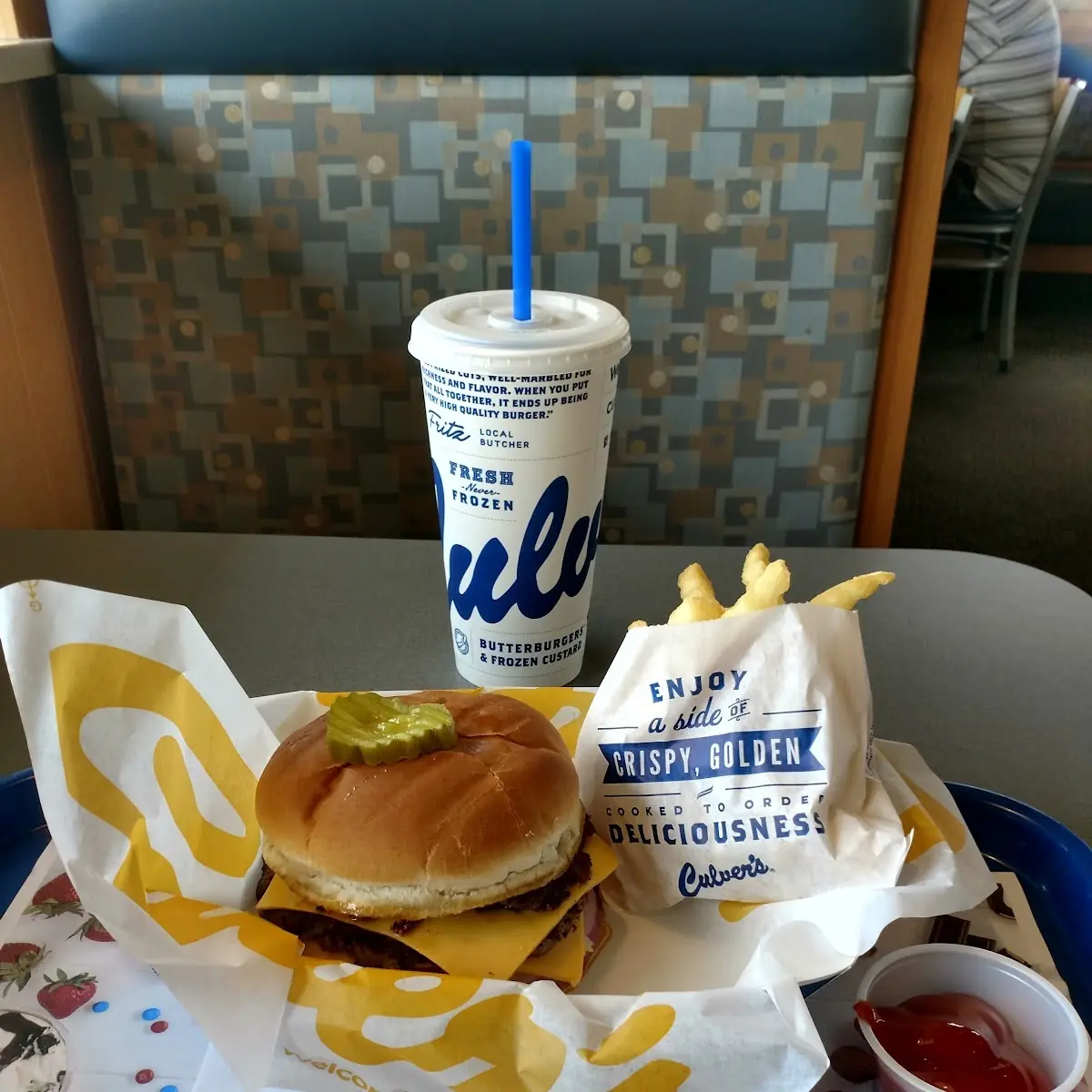 Double Cheeseburger and Fries