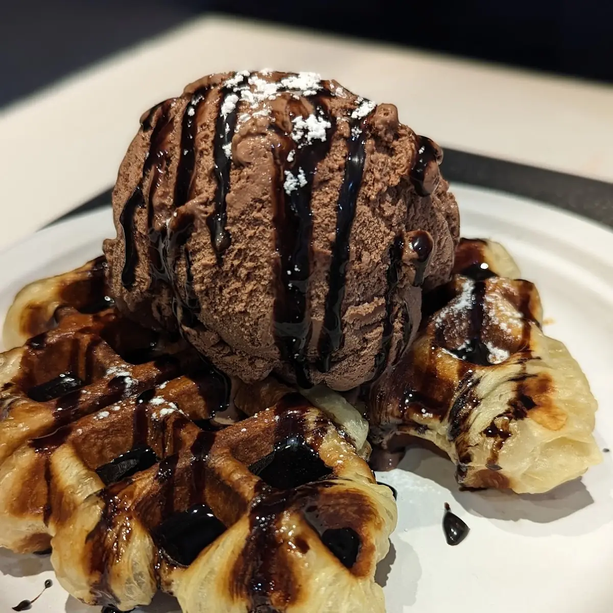 Strawberry Nutella Belgian Waffle