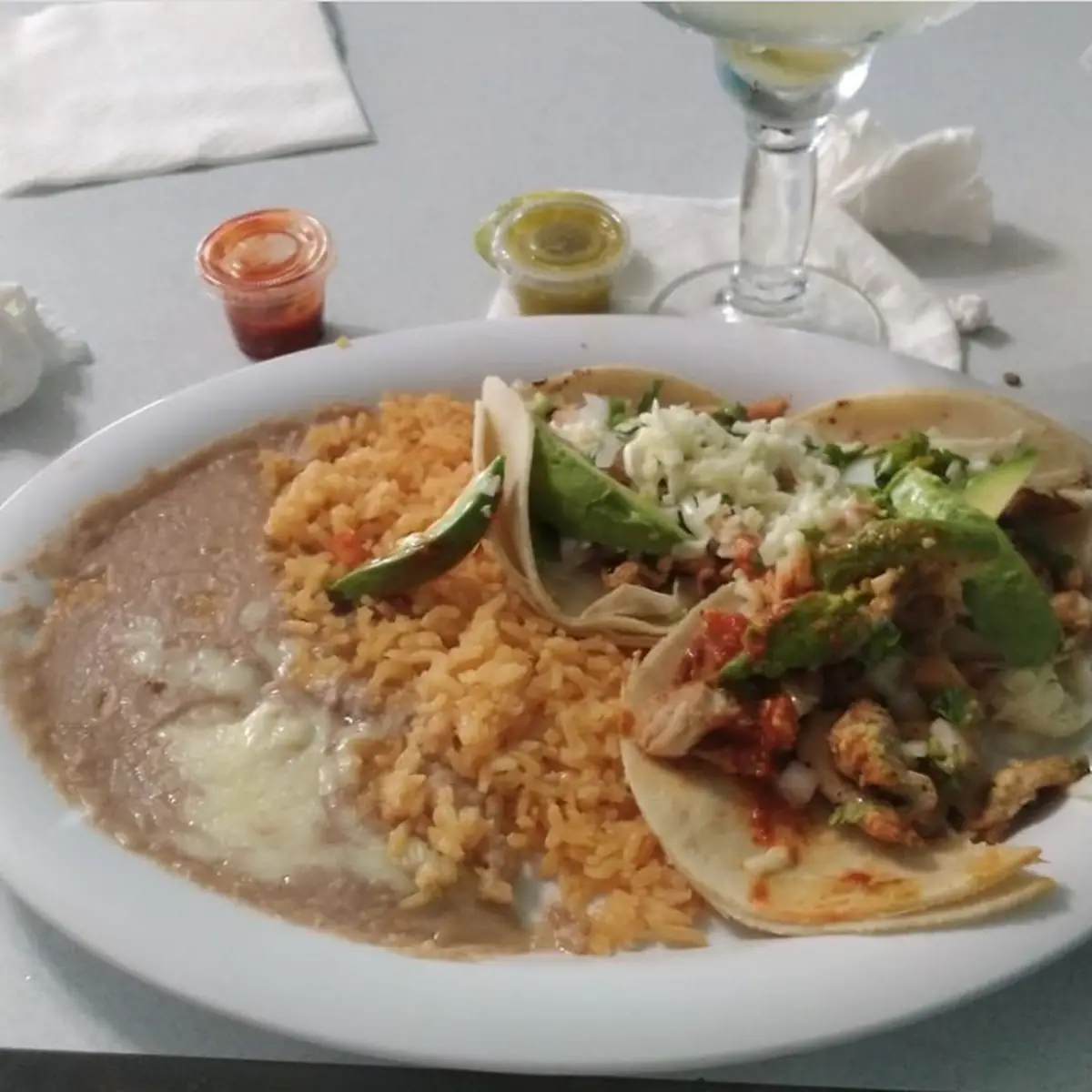 Combination Plate Taco and Enchilada