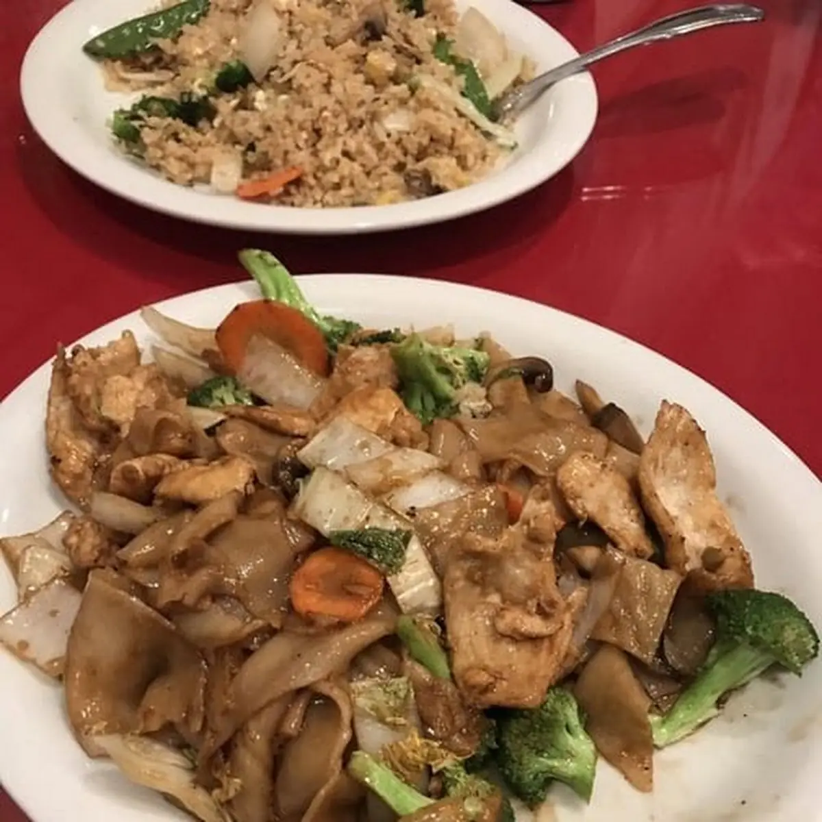 Tofu with Mixed Vegetables Chow Fun