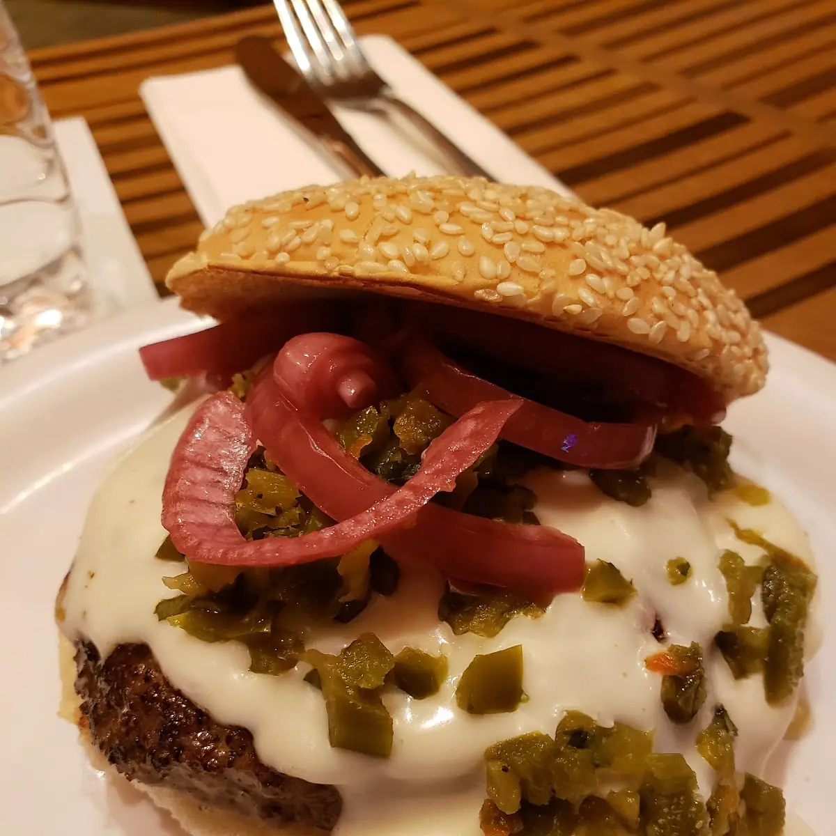 Green Chile Burger