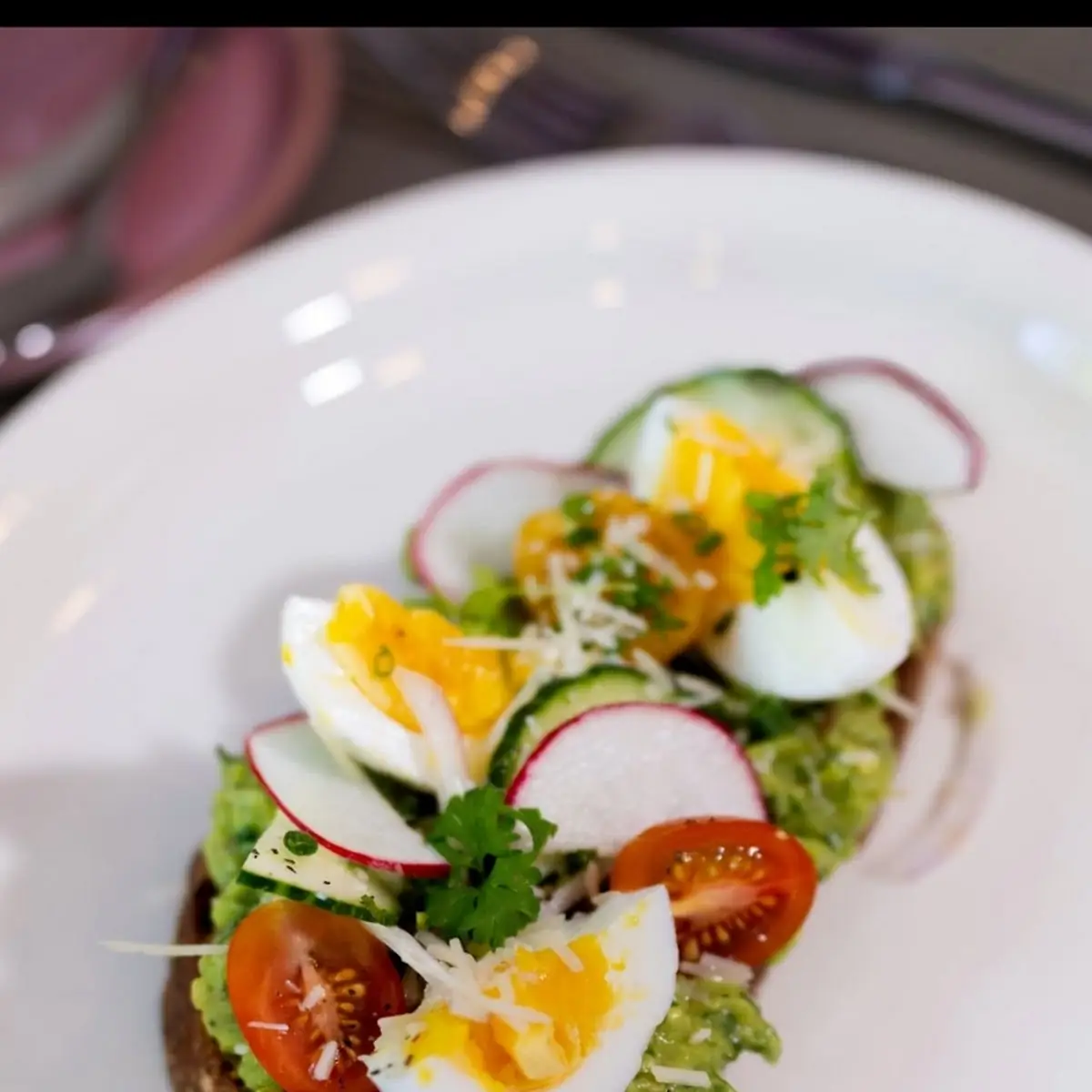 Avocado Toast with Hard-Boiled Eggs
