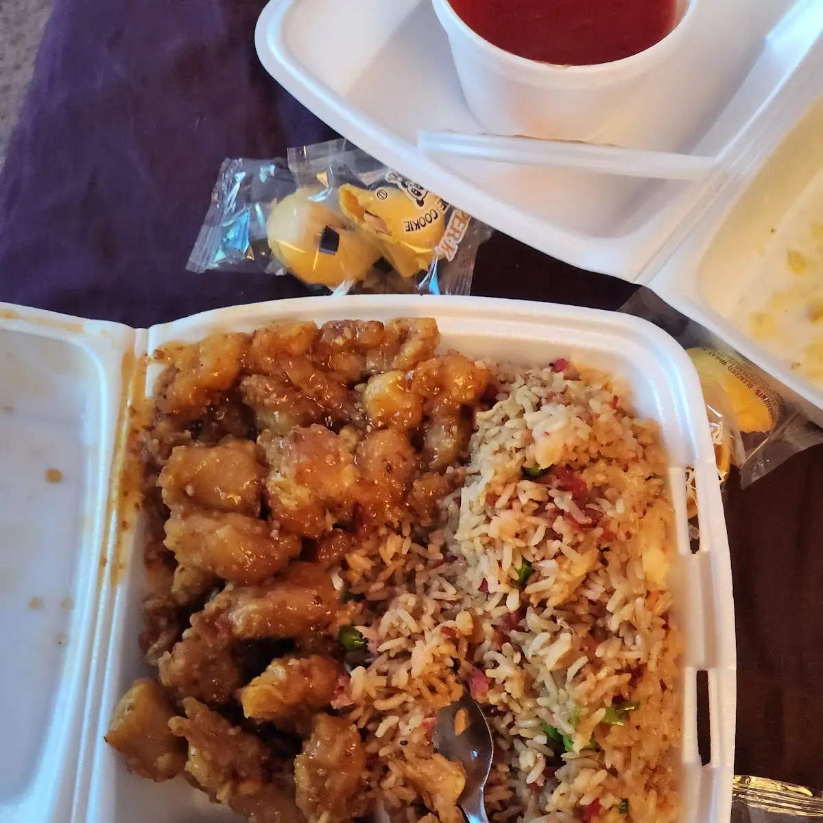 Garlic Chicken and Pork Fried Rice