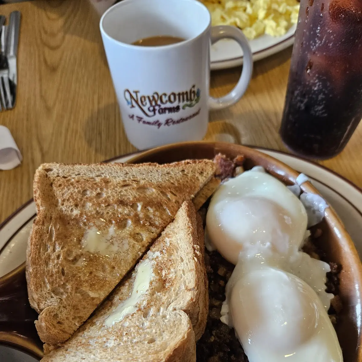 Corn Beef Hash with Poached Eggs
