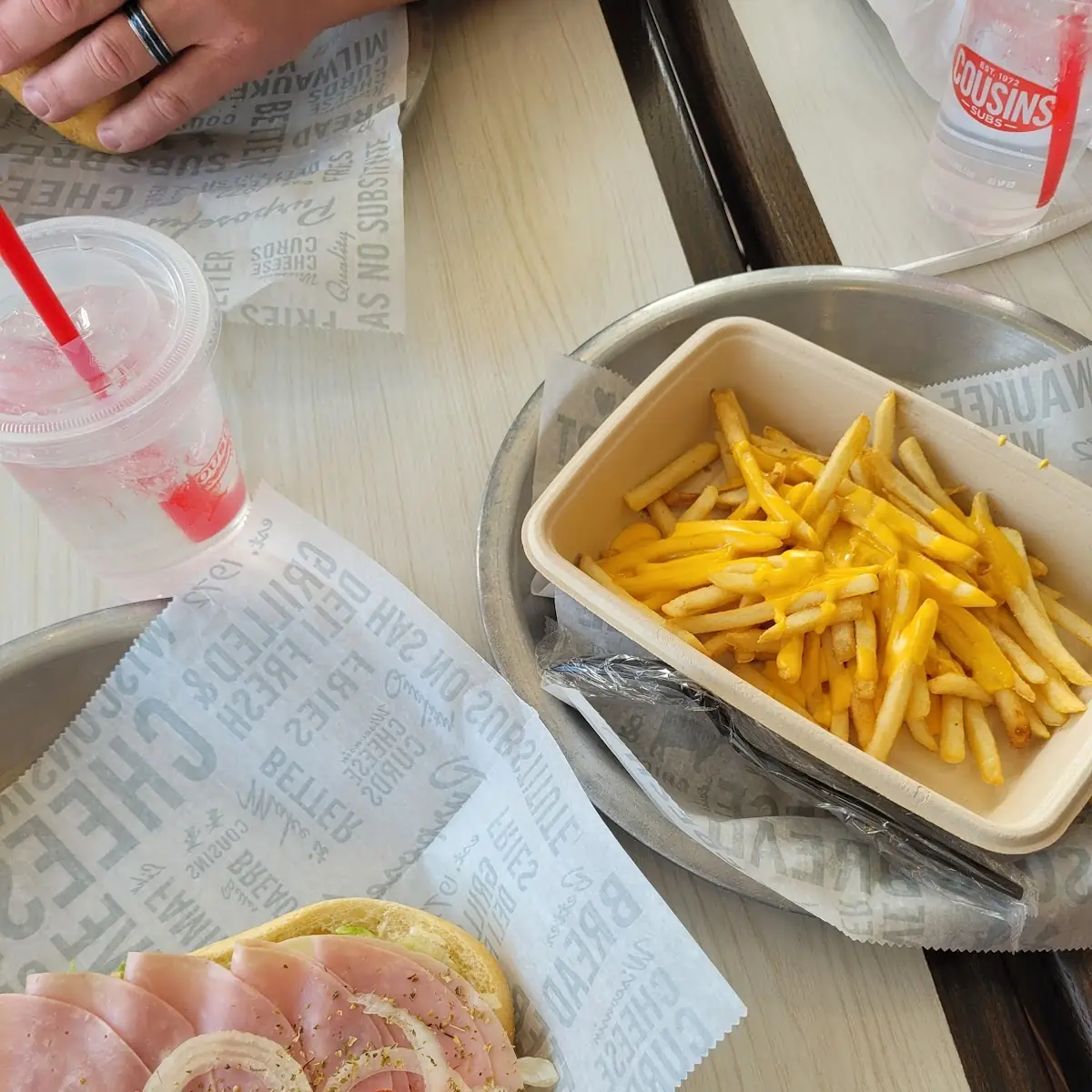 Ham and Provolone with Cheese Fries