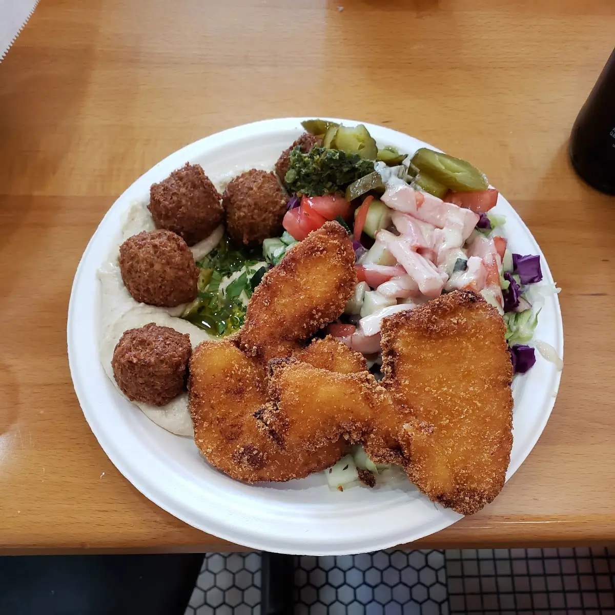 Baba and Hummus Salad Plate