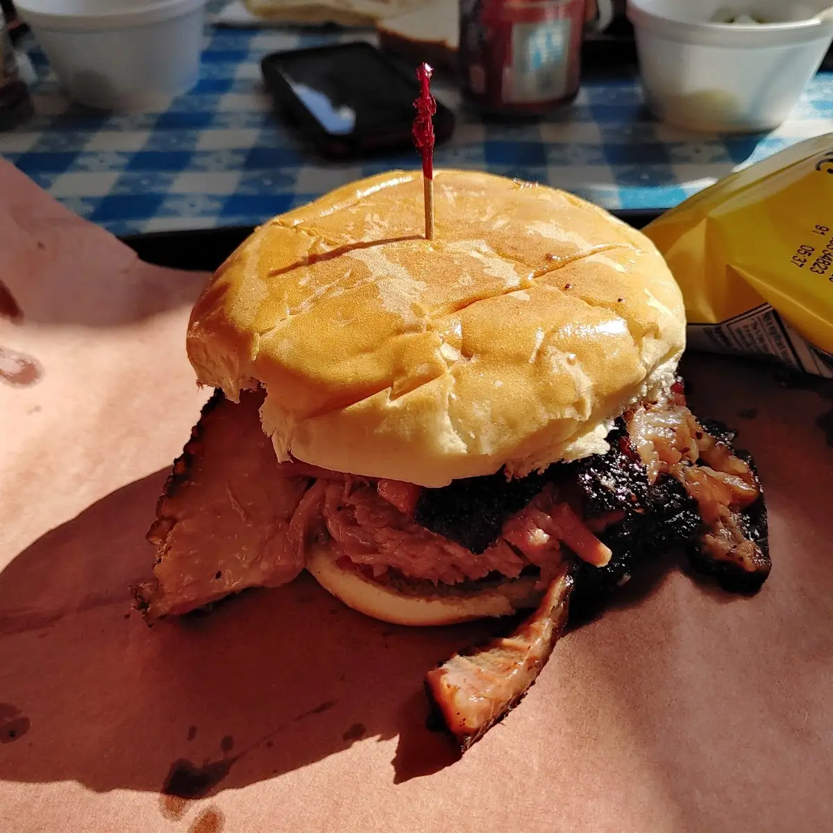 Sliced Brisket Sandwich Combo
