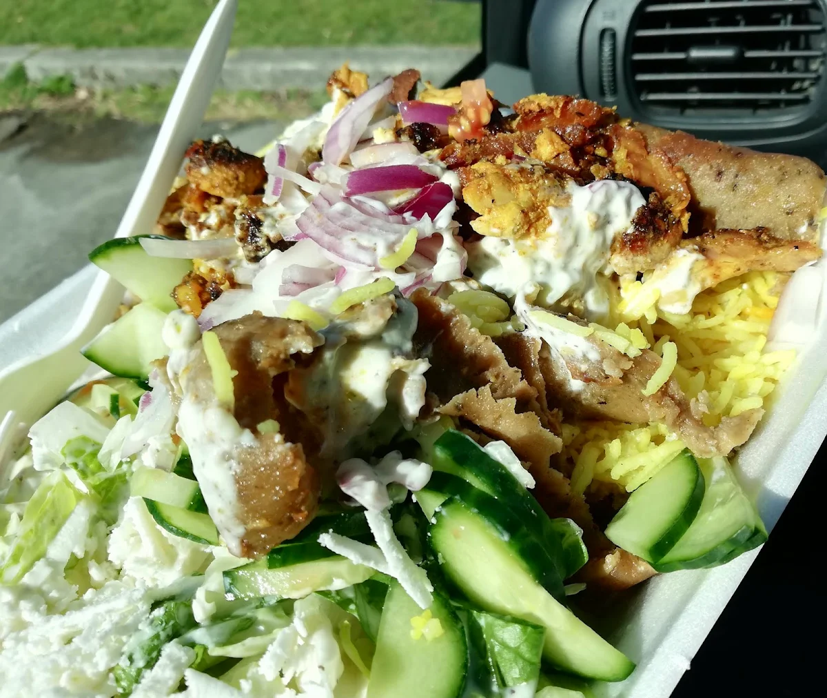 Chicken and Lamb Gyro Plate