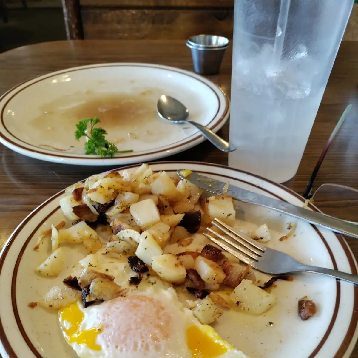 Home Fries over Easy Egg