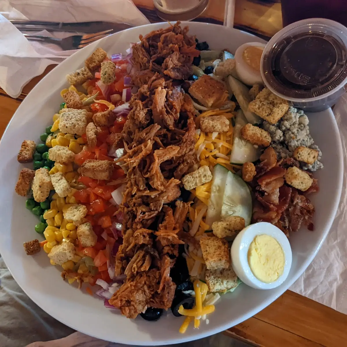 Pulled Pork Cobb Salad