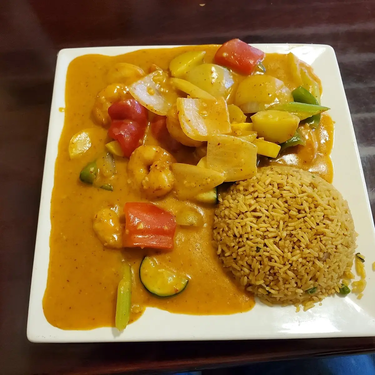Thai Red Curry Shrimp