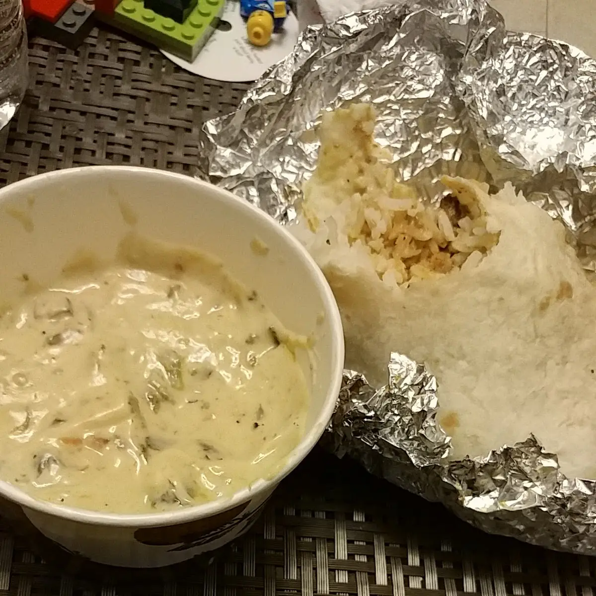 Chicken Burrito Queso Dip
