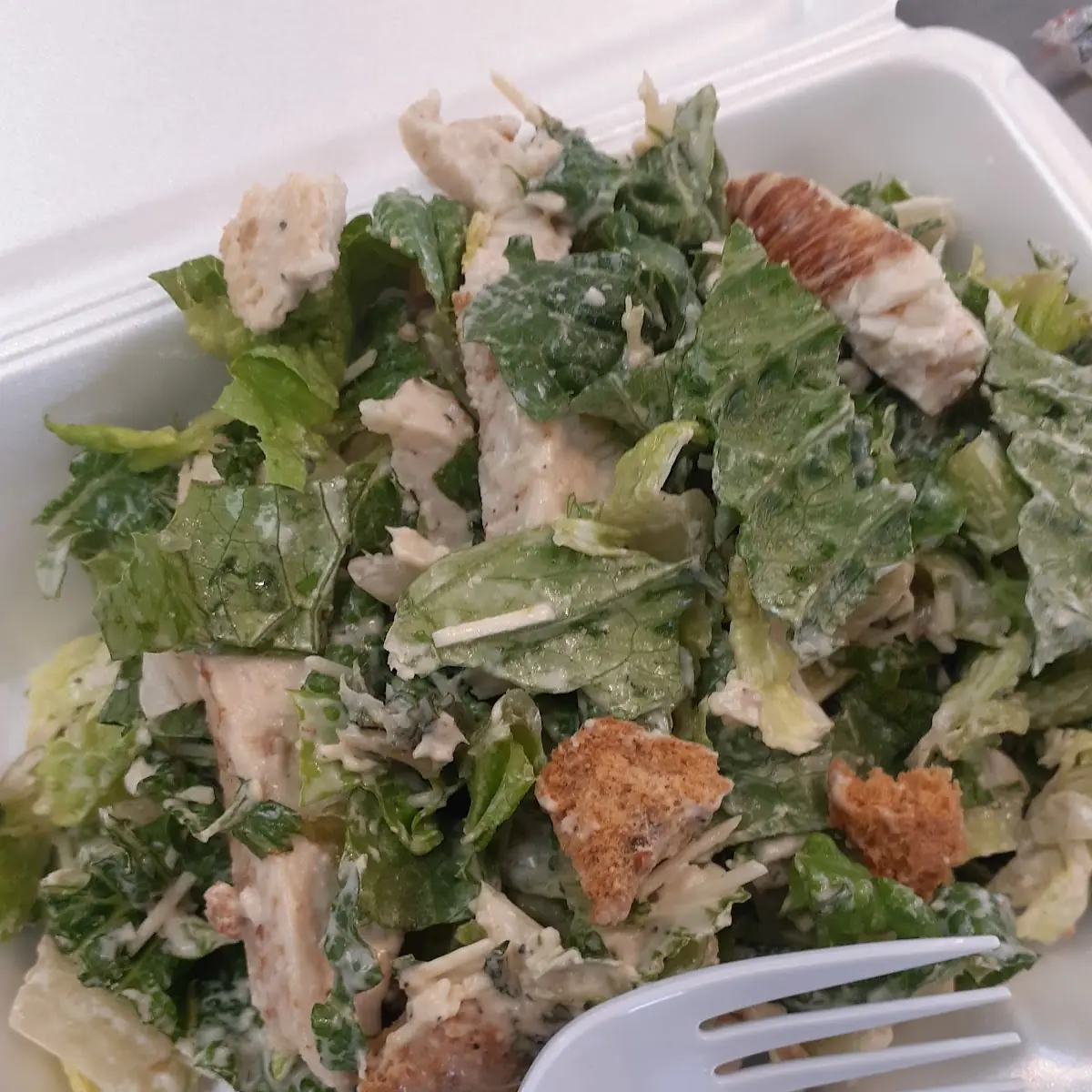 Java Peanut Butter Chocolate Chicken Caesar Salad